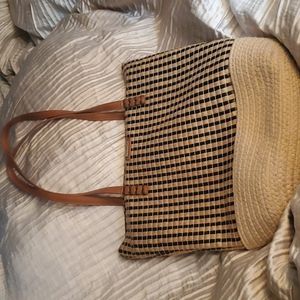 Sand Ń Sun woven canvas beach tote
